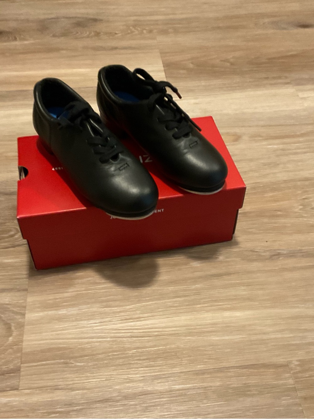 Capezio Black Leather Lace-Up Tap Shoes for Kids. ONLY WORN ONCE!!!!!!!!!!!!
